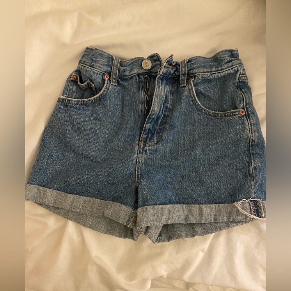 Urban Outfitters High Rise Blue Shorts